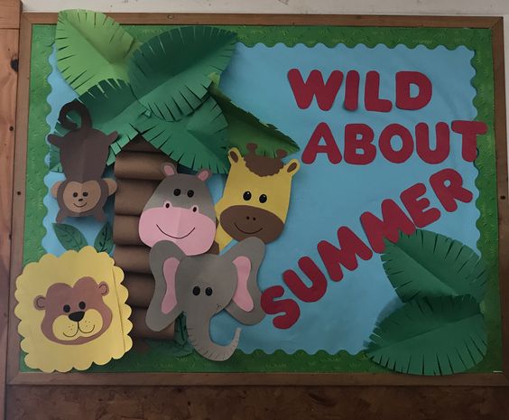 "Wild About Summer" Bulletin Board