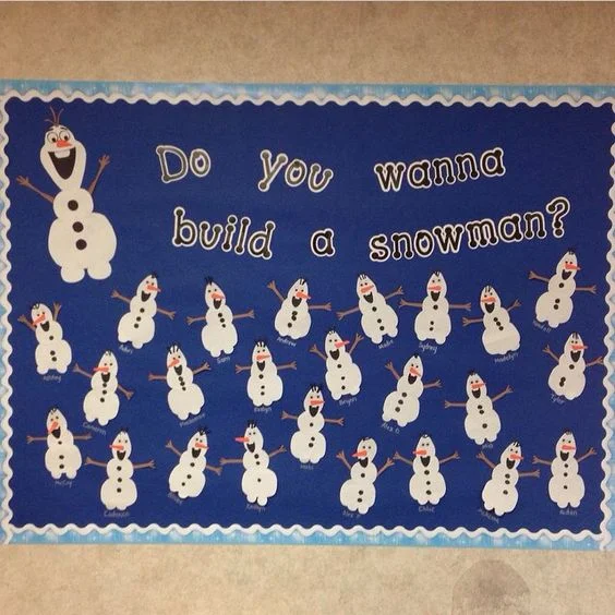 Frozen Themed Bulletin Board