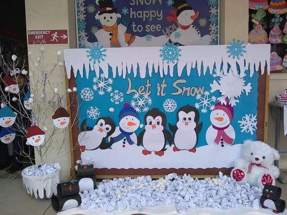 "Let It Snow" Bulletin Board