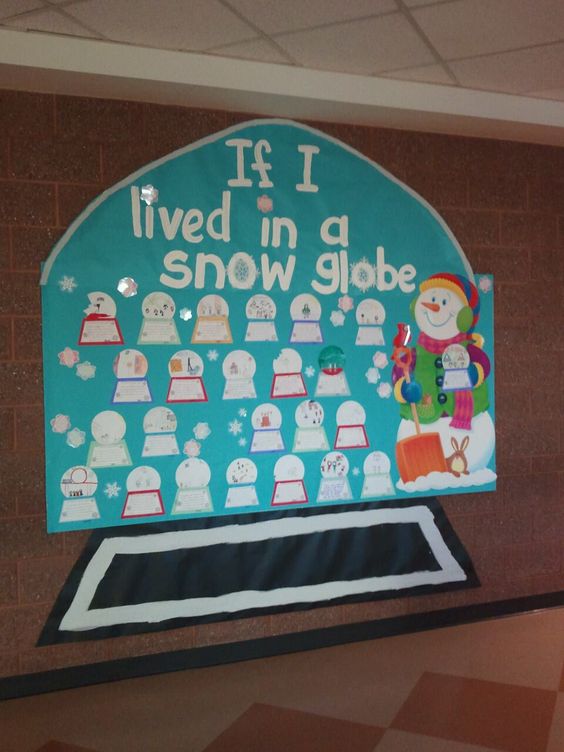 "If I lived In A Snow Globe" Bulletin Board