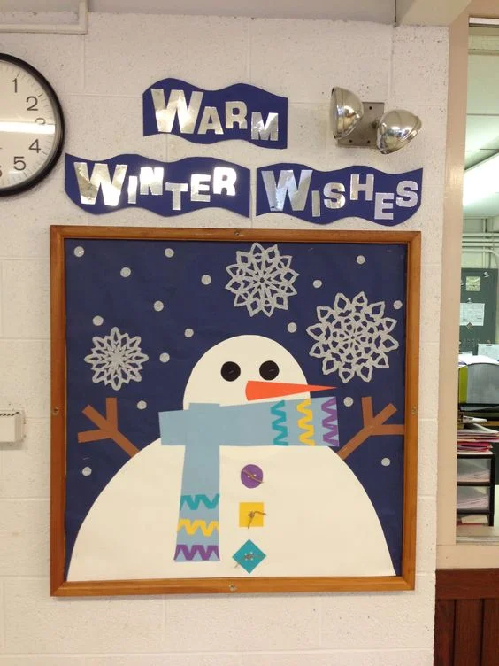 "Warm Winter Wishes" Bulletin Board