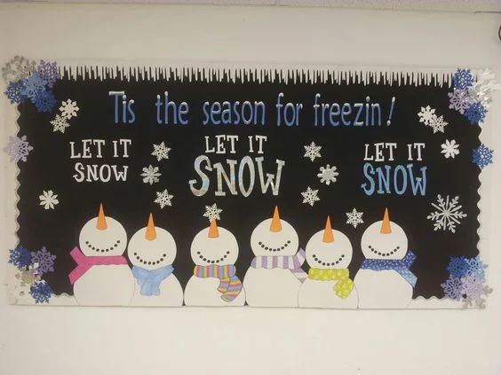 "Let It Snow" Bulletin Board